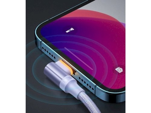 کابل تایپ‌سی به لایتنینگ گیمینگ فست‌شارژ مک دودو Mcdodo CA-1262 Type-C to Lightning Auto Disconnect 90 Degree Fast Charging Data Cable 36W 2m