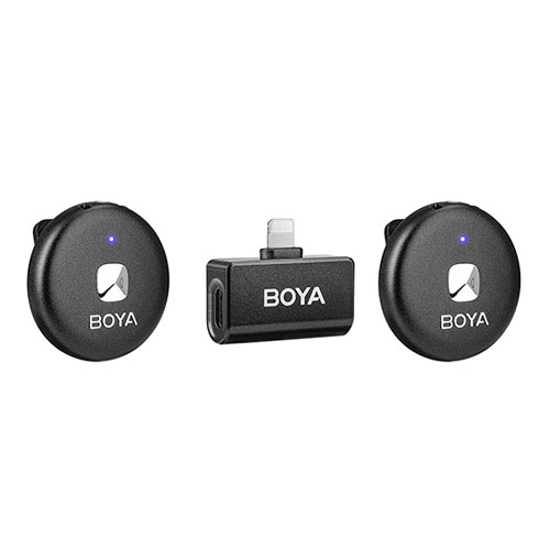 میکروفون بی سیم دو مخاطبه لایتنینگ بویا مدل Boya Omic-D